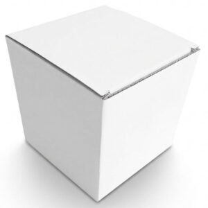 Caja Microcorrugado Blanco 11x11x11 Automontable / Autoarmable.